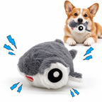 D.O.G. Bubble Eye Shark Dog Toy for Small, Medium & Large Dogs – Durable Plush Toy with Squeaker, Reinforced Double Layer Construction, Less Stuffing, Soft Interactive Chew & Fetch Toy