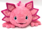 D.O.G. Very Durable Axolotl Dog Toy for Small, Medium & Large Dogs – 3-in-1 Plush Toy with Squeaker, Crinkle Paper, Double Layer Construction, Double Stitching & Less Stuffing.